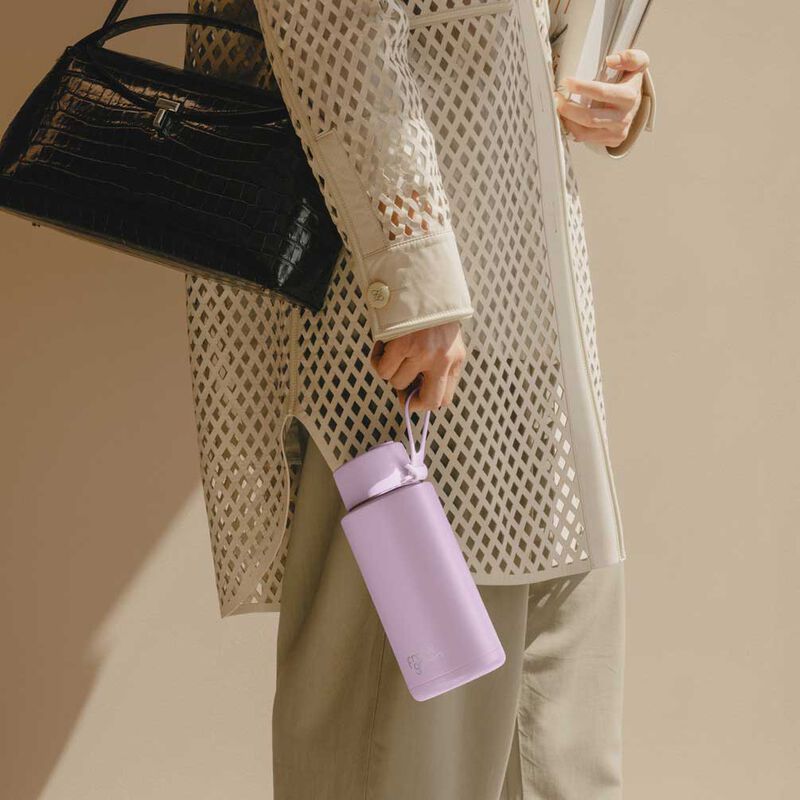 frank green 34oz Reusable Bottle with Flip Straw Lid Lilac Haze image number 1